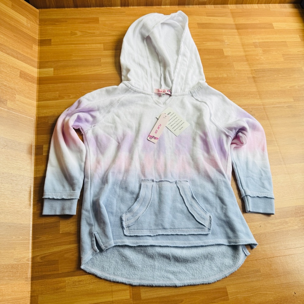 Play six tie dye pullover hoodie size 6x nwt